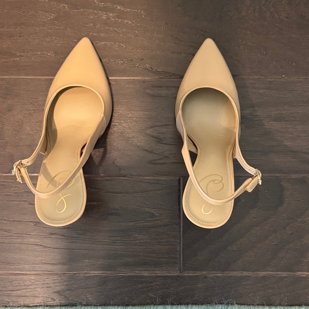 Sam Edelman Tan Slingback Heels